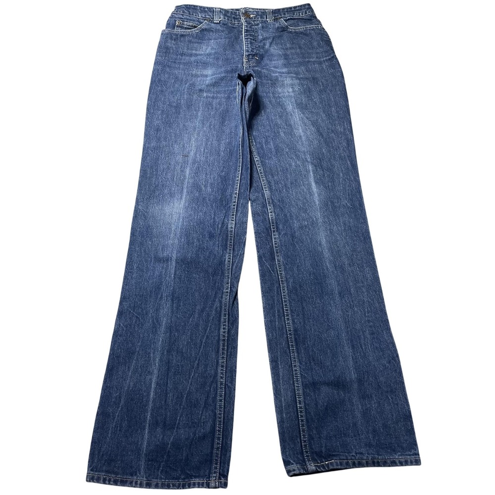 VTG 70s Calvin Klein Jeans High Waist Denim Western Style Men's Scovill‎ 30x34